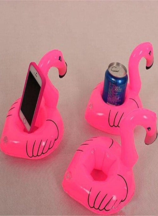 Nyrwana Generic Pink : Pink Flamingo Floating Inflatable Drink holder Can Cell Phone Holder bottle holder kids Swimming Pool Bath Beach Toys - Image 1
